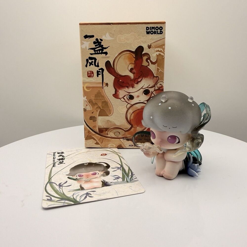 PopMart Dimoo Stories in the Cup Series Blind Box Figure - Exhale Like An Orchid